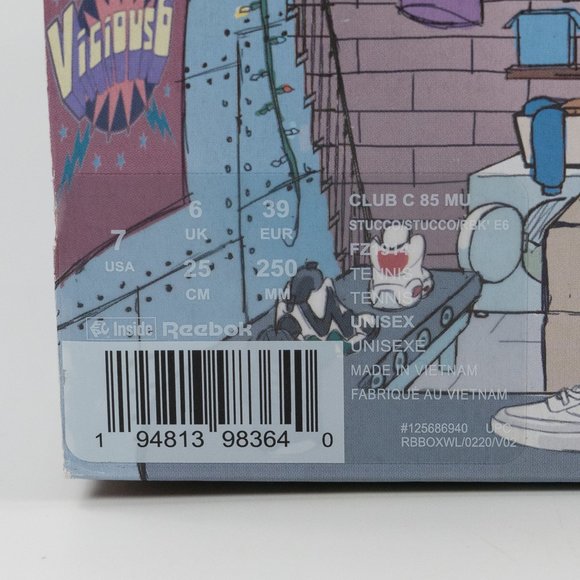 Reebok Club C 85 x Illumination's Minions Vicious 6 FZ1914 Suede Leather Sneaker - Picture 11 of 13